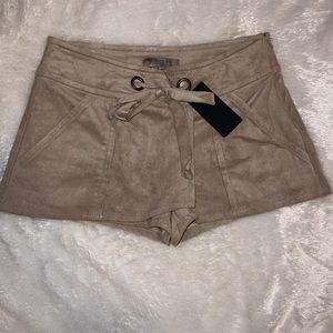 Brand new suede crossover Guess skort size 0